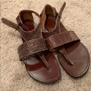 Leather sandals